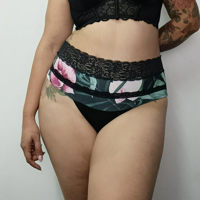 Pantaleta algodón tiro alto mujer cómoda 