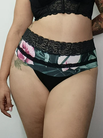 Pantaleta algodón tiro alto mujer cómoda 