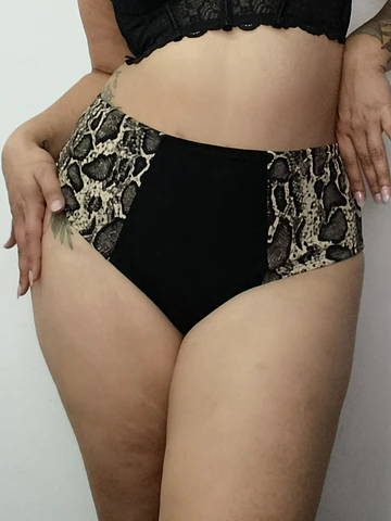 Pantaleta algodón tiro alto reductora mujer  