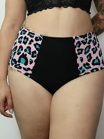 Pantaleta algodón tiro alto reductora mujer 
