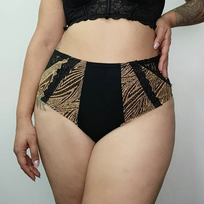 Pantaleta algodón tiro alto mujer cómoda  2
