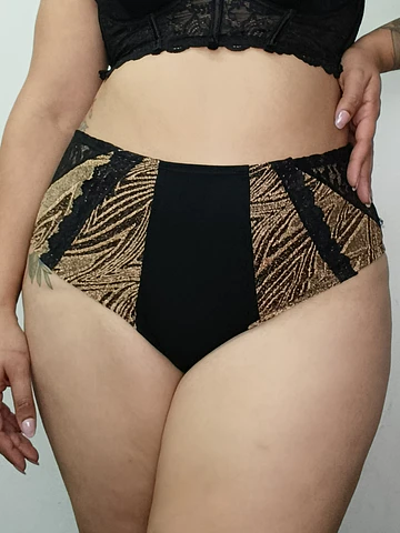 Pantaleta algodón tiro alto mujer cómoda 