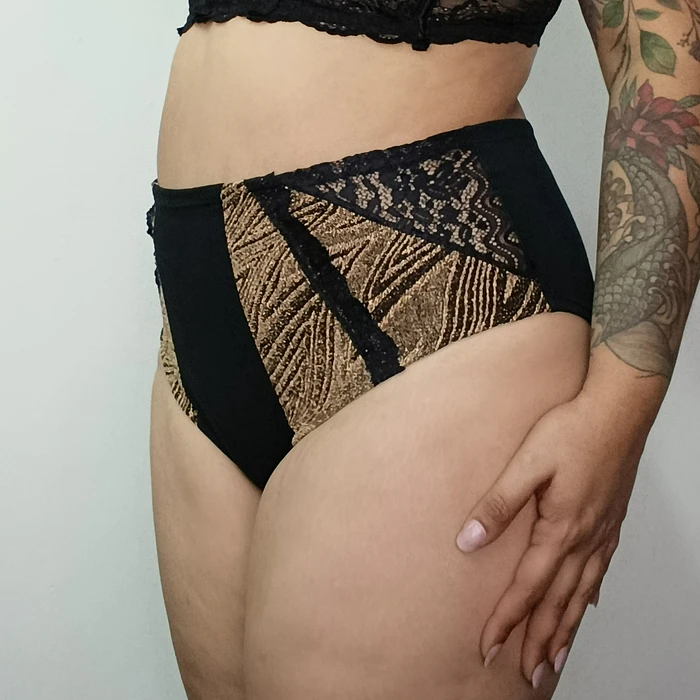 Pantaleta algodón tiro alto mujer cómoda  1