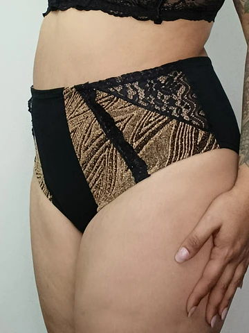 Pantaleta algodón tiro alto mujer cómoda 