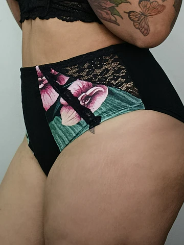 Pantaleta tiro alto algodón cómoda elastizada 
