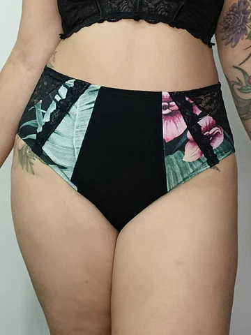 Pantaleta tiro alto algodón cómoda elastizada 
