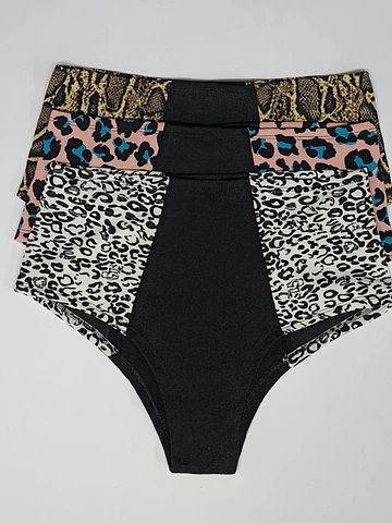 Pantaleta tiro alto algodón cómoda elastizada 
