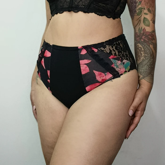 Pantaleta tiro alto algodón cómoda elastizada  2