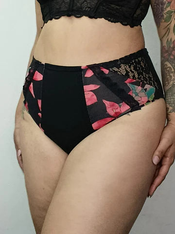 Pantaleta tiro alto algodón cómoda elastizada 