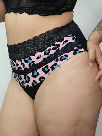 Pantaleta algodón cintura alta mujer elegante