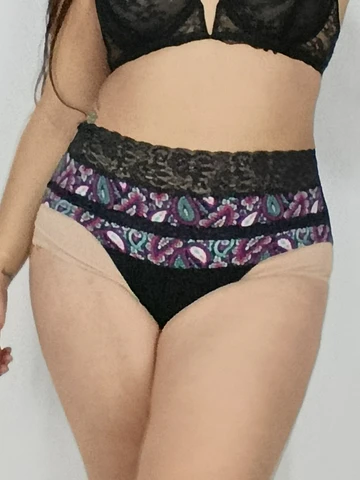 Pantaleta algodón cintura alta mujer elegante