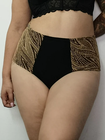 Pantaleta algodón tiro alto mujer cómoda 