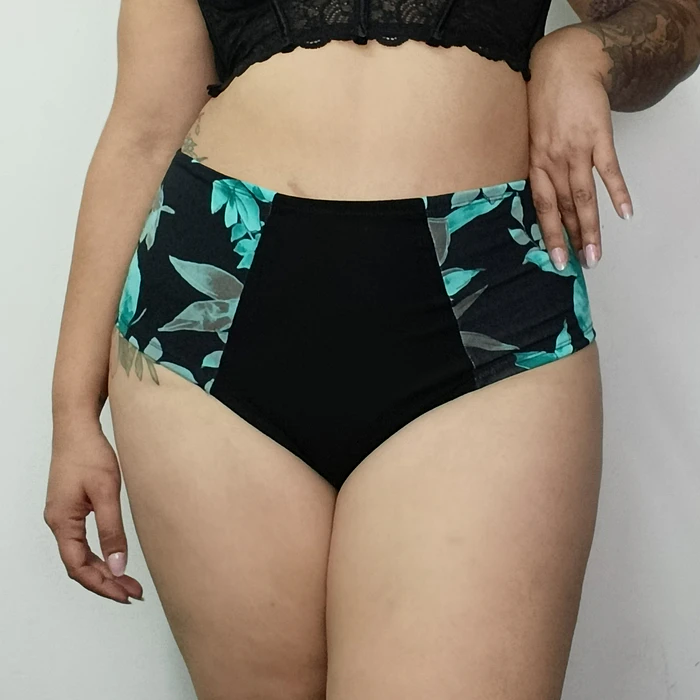 Pantaleta algodón tiro alto mujer cómoda