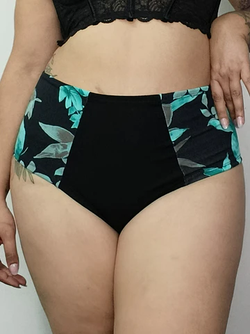 Pantaleta algodón tiro alto mujer cómoda
