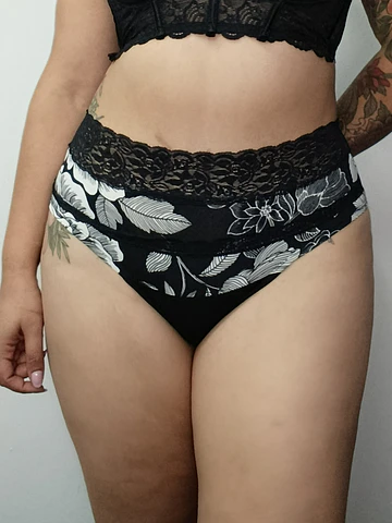 Pantaleta algodón tiro alto mujer cómoda