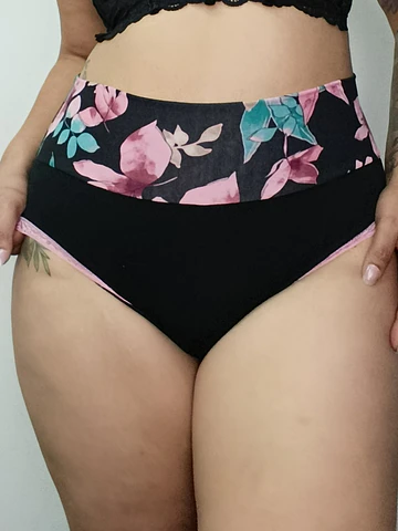 Pantaleta pretina modeladora cintura alta 