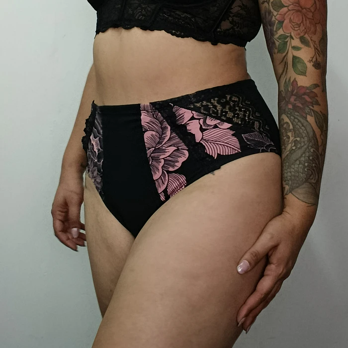 Pantaleta algodón tiro alto mujer cómoda  2
