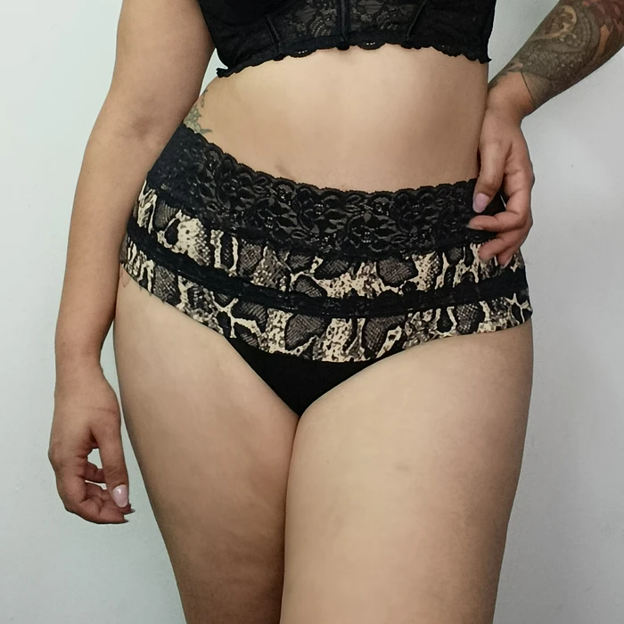 Pantaleta algodón tiro alto mujer cómoda 
