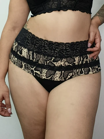 Pantaleta algodón tiro alto mujer cómoda 