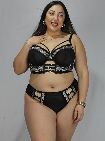 Conjunto Heart black 