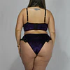Conjunto terciopelo morado  2