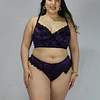 Conjunto terciopelo morado  1