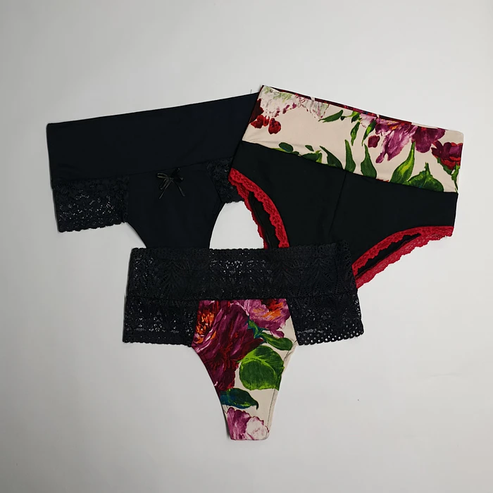 Tripack Pantaletas cómodas algodón 