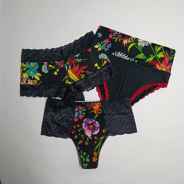 Tripack Pantaletas Encaje Mujer 