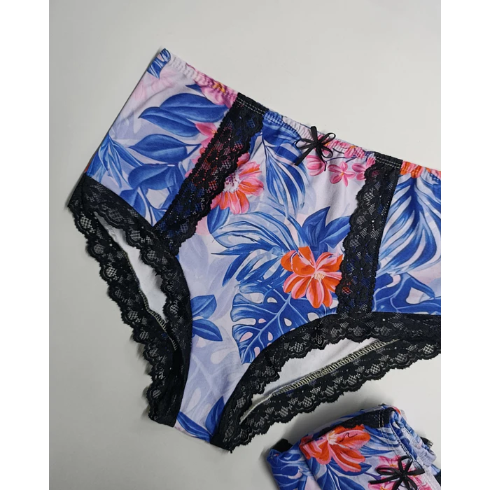 Pantaleta algodón tiro alto 