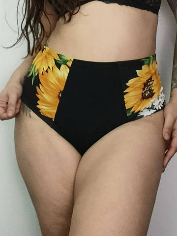 Pantaleta reductora algodón tiro alto 