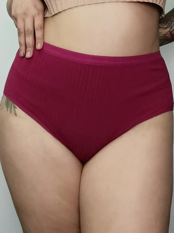 Pantaleta algodón tiro alto colores 