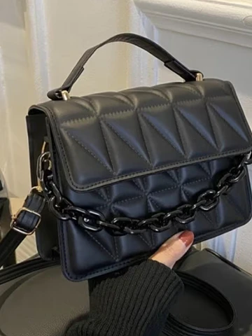 Cartera negra ecocuero 