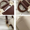 Cartera beige con café  3