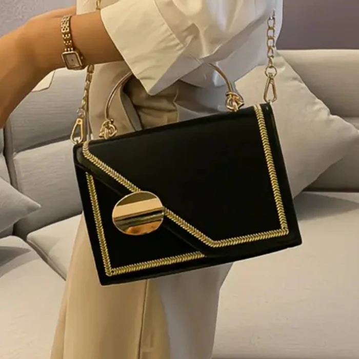 Cartera negra elegante  2
