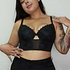 Sostén push up negro con copa  1