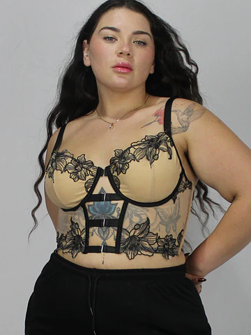 Bustier Nude Back 🖤