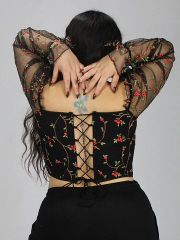Bustier Bordado ❤️
