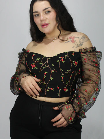 Bustier Bordado ❤️