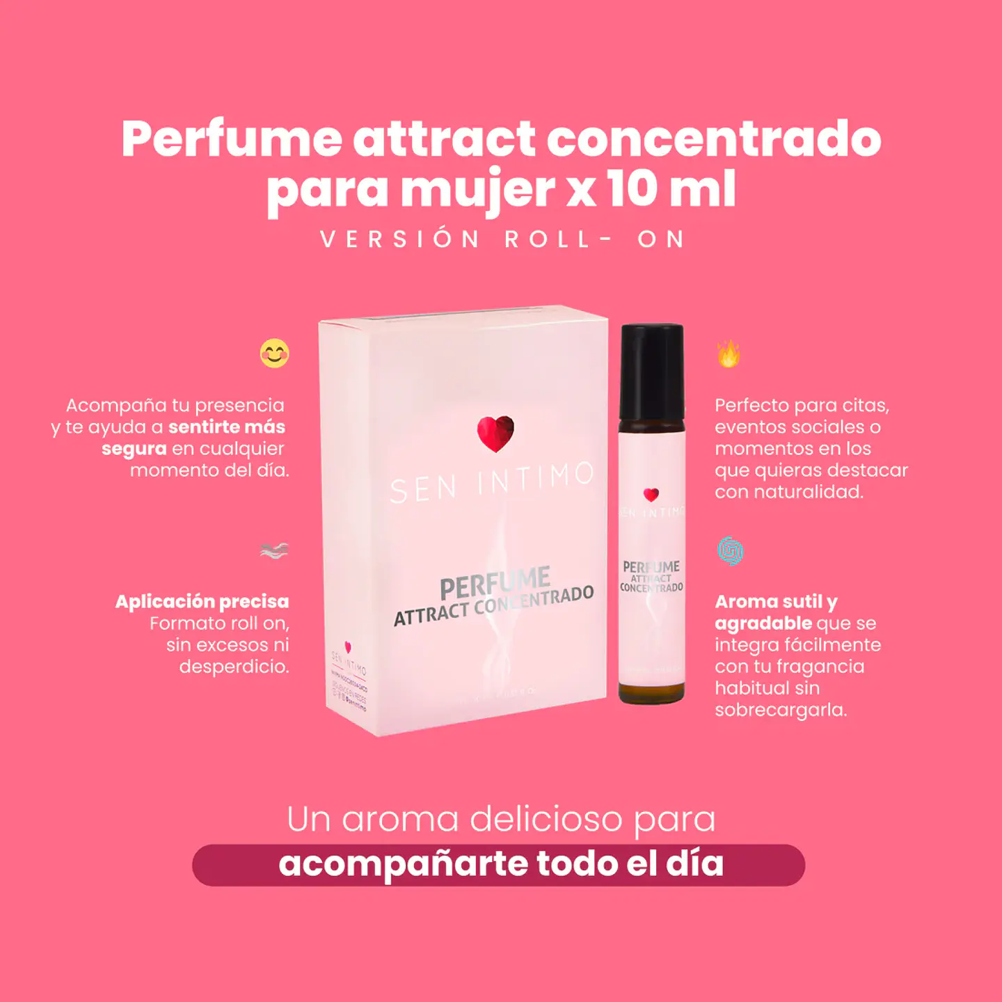 PERFUME PHEROMONAS  CONCENTRADAS ROLL ON SEN INTIMO DAMA 3