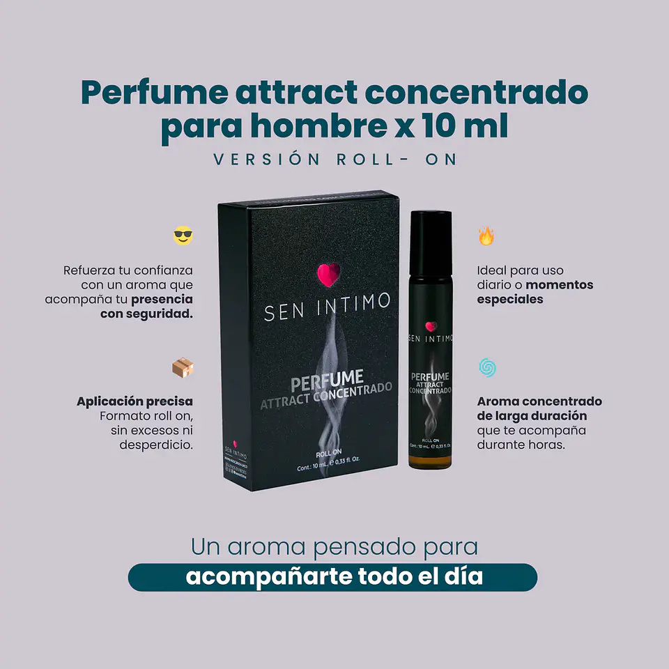 PERFUME ROLL ON HOMBRE PHEROMONAS CONCENTRADO SEN INTIMO 2
