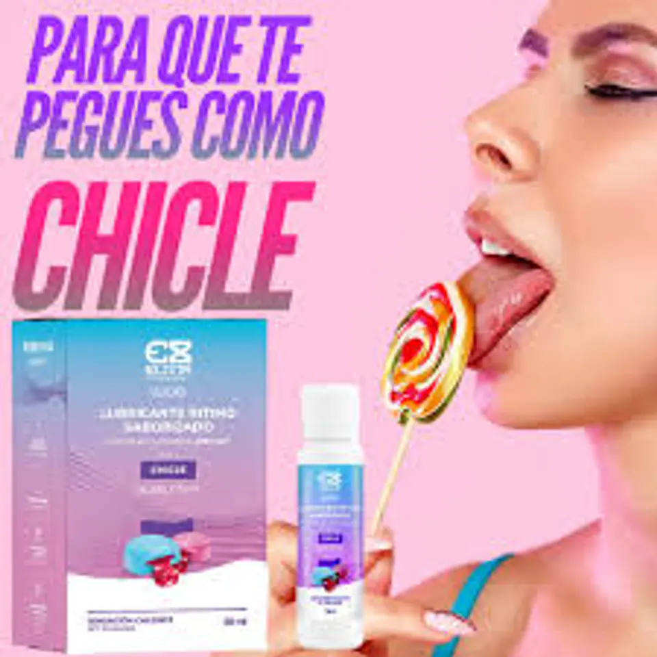 LUBRICANTE INTIMO  CALIENTE SABOR CHICLE ELIXIR 4