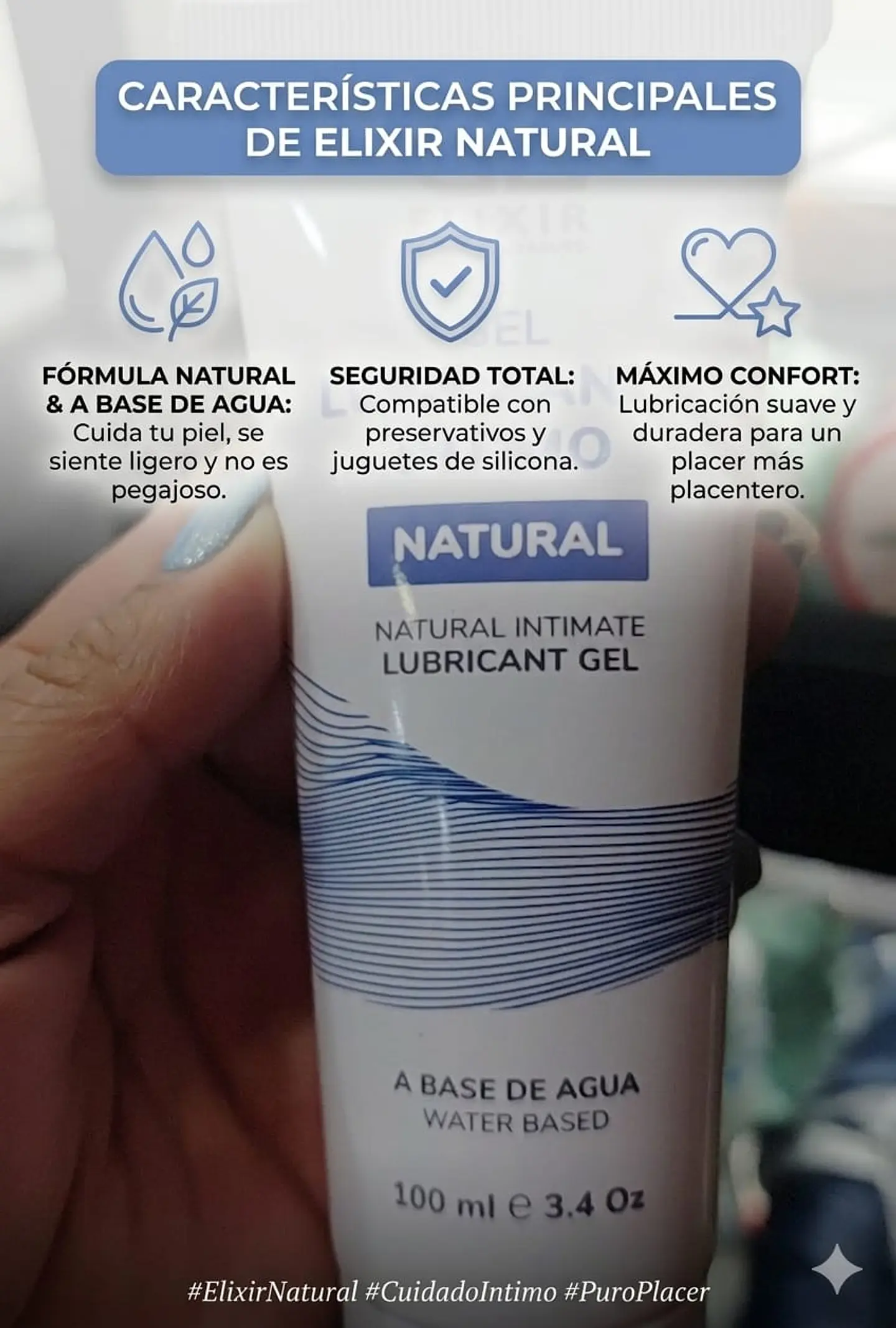 Lubricante Íntimo Natural Elixir 100 ML 3