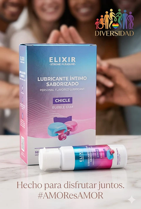 LUBRICANTE INTIMO  CALIENTE SABOR CHICLE ELIXIR