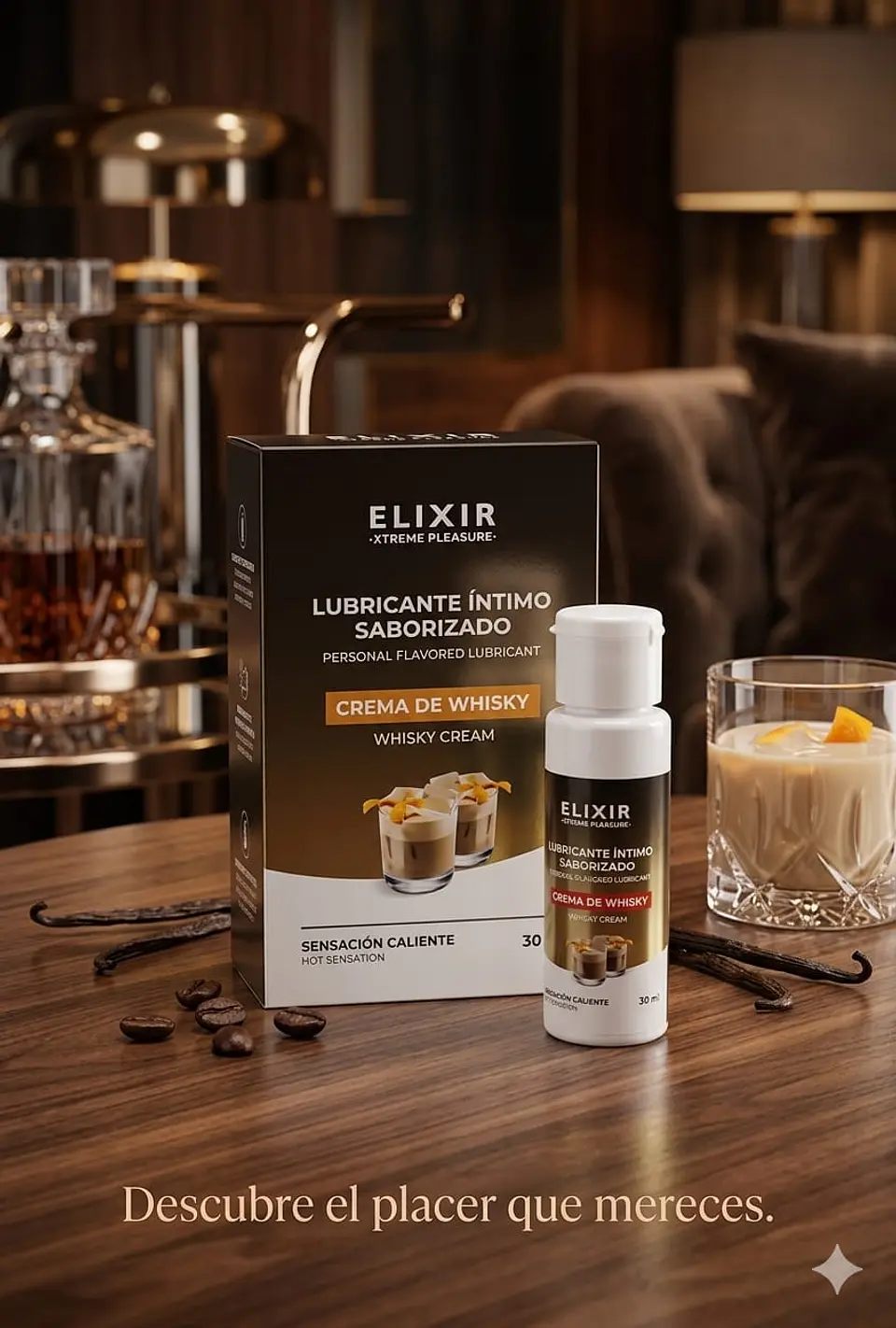 LUBRICANTE INTIMO CALIENTE CREMA DE WHISKY ELIXIR 1