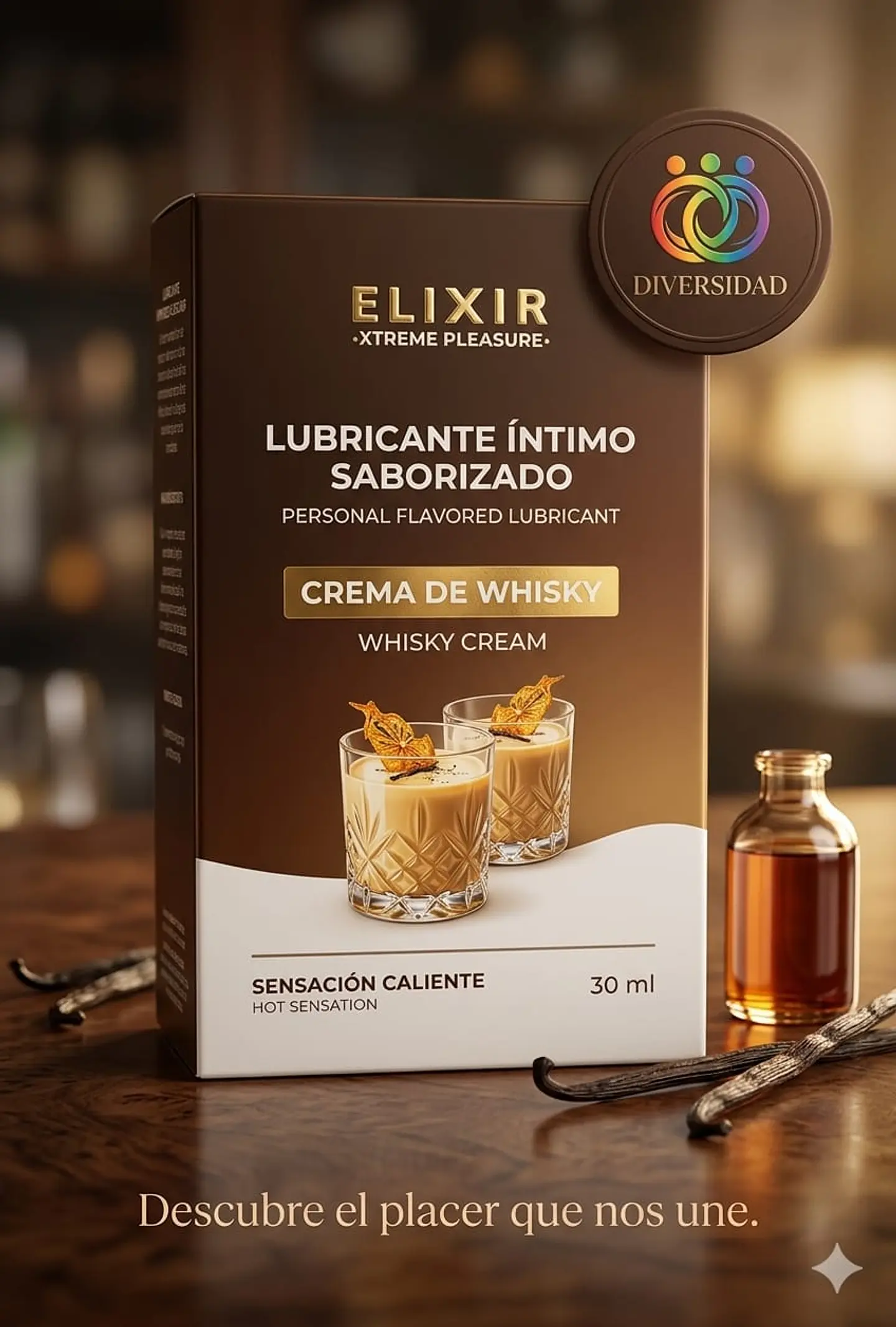 LUBRICANTE INTIMO CALIENTE CREMA DE WHISKY ELIXIR 3