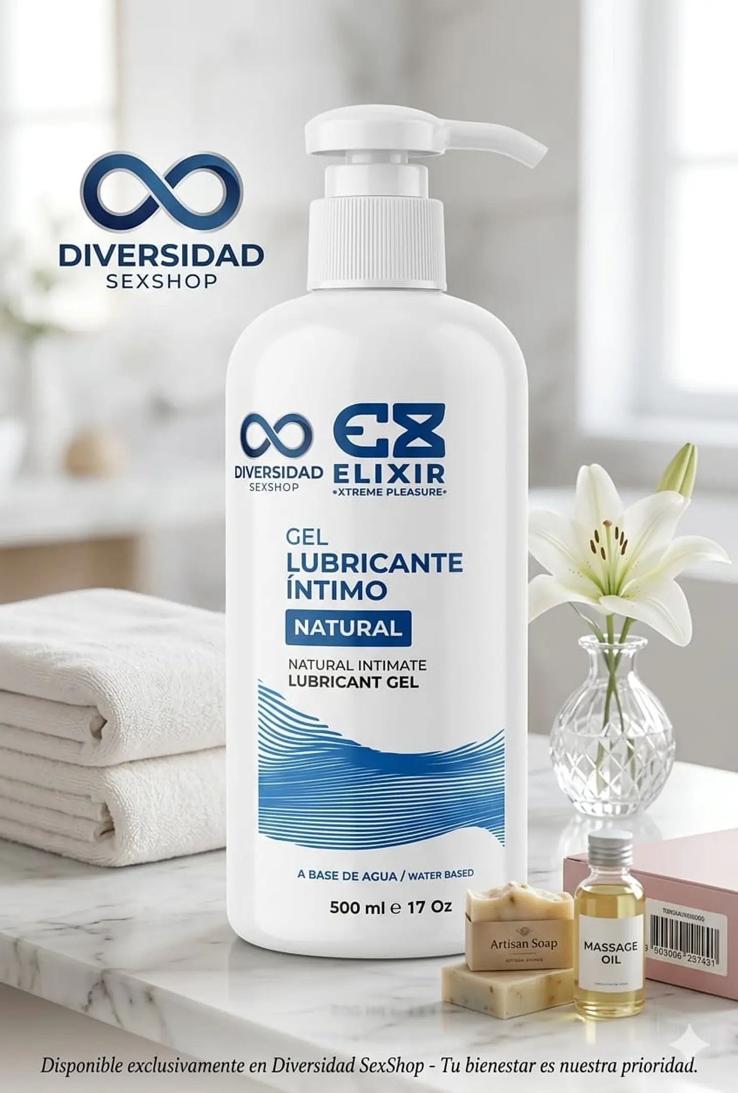 LUBRICANTE INTIMO NATURAL ELIXIR 500 ML 1