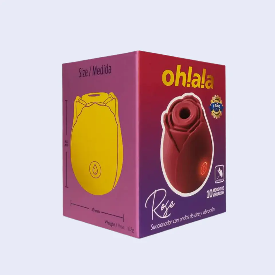 VIBRADOR OHLALA ROSE SUCCION 5