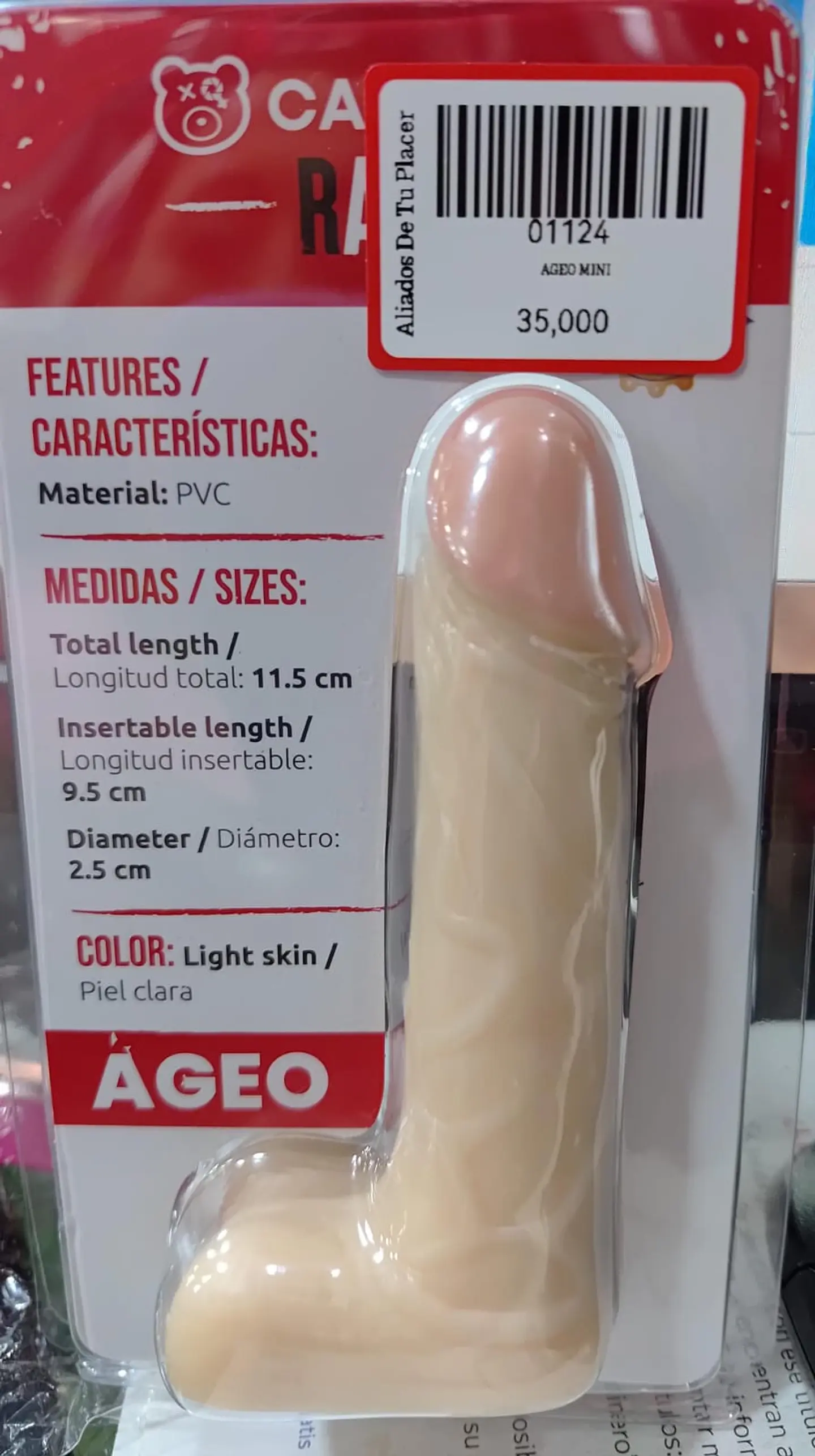 DILDO REALISTA AGEO  MINI CAMTOYZ 1