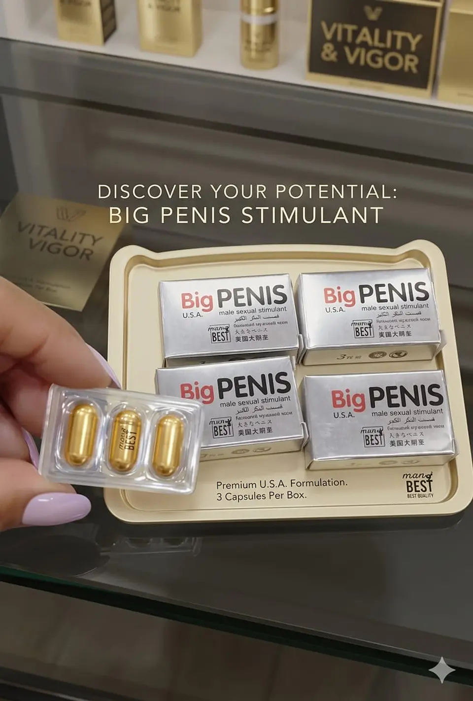 BIG PENIS PASTILLAS POTENCIADOR MASCULINO 1