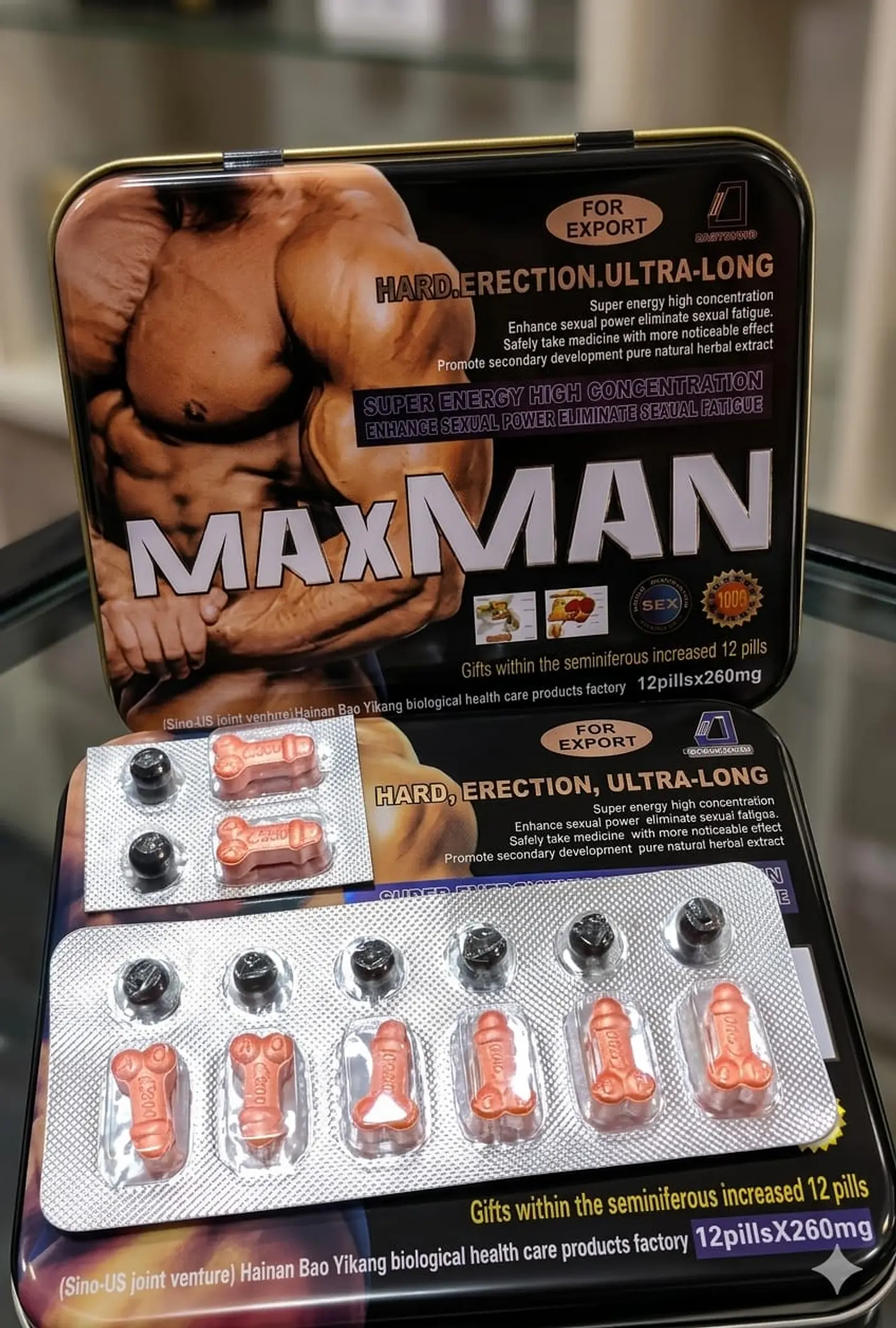 MAX MAN PASTTILLAS POTENCIADORAS PARA HOMBRE 1